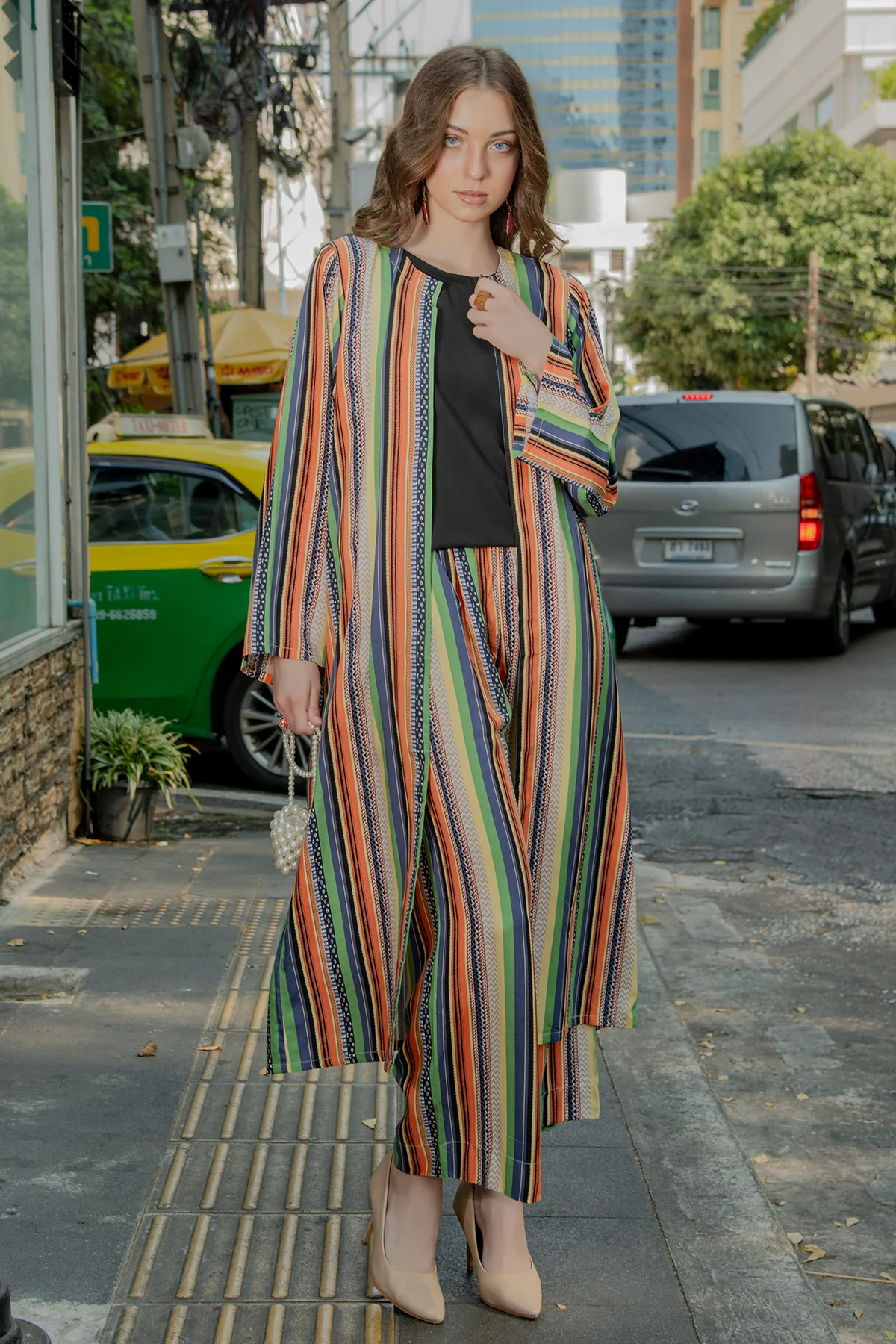 Multi-Color Shrug Dress (3Piece) - Image 4