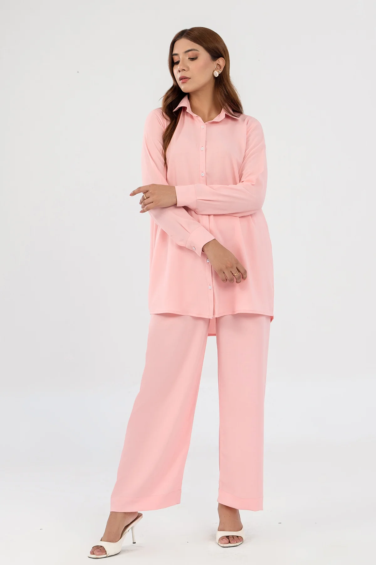 Peach Crepe Co-ord Set - Image 4